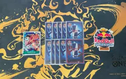 Red Bull X One Piece Card Game Double Don!! Monkey D Luffy Promo + Foil Don Set - Image 1