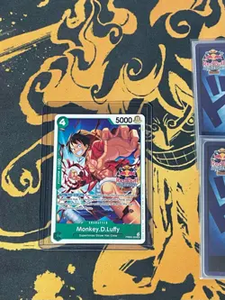 Red Bull X One Piece Card Game Double Don!! Monkey D Luffy Promo + Foil Don Set - Image 3