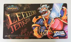 World of Warcraft TCG Playmat Penny Arcade 2008 Leeroy Jenkins Promo - Image 1