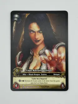 World of Warcraft TCG Betrayer 209/264 Extended Art Lady Katrana Prestor - Image 1