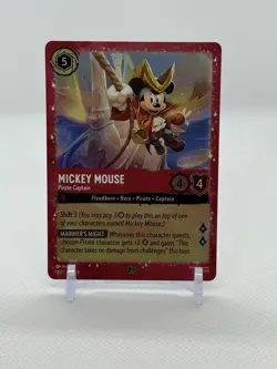 Disney Lorcana 18/P2 MICKEY MOUSE Pirate Captain Foil Promo. - Image 1