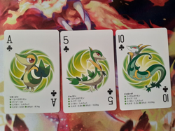 Snivy Ace, Servine 5 + Serperior 10 2012 White Kyurem 2 Poker Playing Cards NM - Image 1