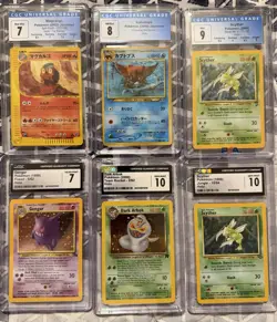 Pokemon Vintage Holo Graded Slab Lot CGC Approved Cards - Image 1