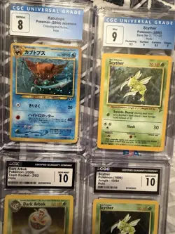 Pokemon Vintage Holo Graded Slab Lot CGC Approved Cards - Image 2