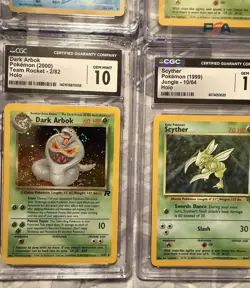 Pokemon Vintage Holo Graded Slab Lot CGC Approved Cards - Image 3