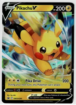 Pikachu V SWSH285 Holofoil SWSH: Sword & Shield Promo Cards MP+ - Image 1