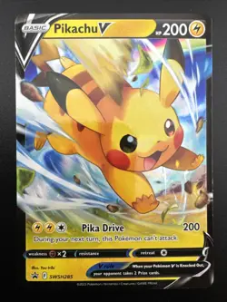 Pikachu V SWSH285 Holofoil SWSH: Sword & Shield Promo Cards MP+ - Image 3