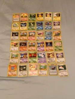 36 Vintage Pokemon Card Lot Pikachu Charmander Squirtle Eevee WOTC Era - Image 2