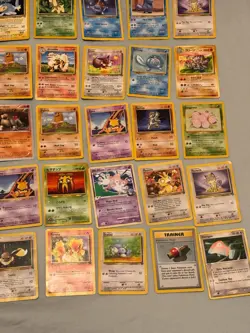 36 Vintage Pokemon Card Lot Pikachu Charmander Squirtle Eevee WOTC Era - Image 3