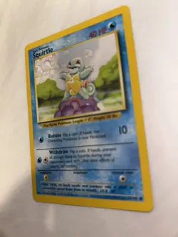 Squirtle 63/102 Base Set Regular Pokemon Card Pristine D9 - Image 3