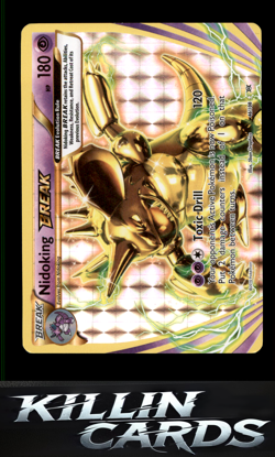 Nidoking BREAK 46/108 Pokemon Rare BREAK XY - Evolutions Card NM - Image 1