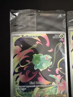 3 Pokemon Mega Evolution- Bulbasaur - Sealed Stamped Promo Holo Card 133/132 - Image 5