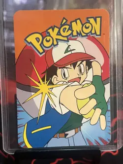 Pokemon Vending Prism Holo Sticker Card Machamp #068 2000 - Image 2