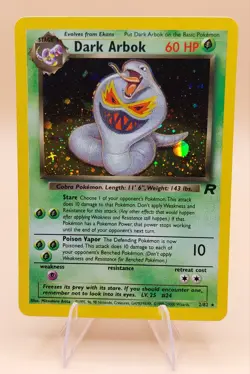 Dark Arbok Holo Rare Team Rocket 2/82 Pokemon Card - WOTC 1999 B - Image 1