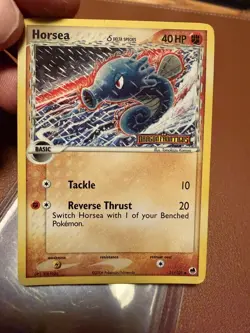 Pokemon Horsea EX Dragon Frontiers 40 HP Reverse Holo Common Card - Image 1