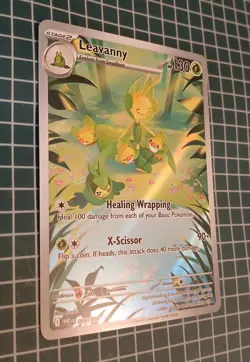 Pokemon Leavanny 089/086 Sv: White Flare Illustration Rare Holo TCG English Card - Image 3