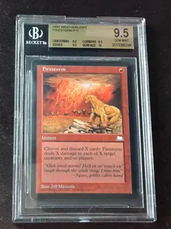 Firestorm BGS 9.5 Quad + Weatherlight GEM MINT RL Vintage MTG Highest Grade! - Image 1