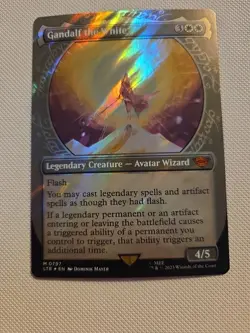 MTG Gandalf the White Showcase Surge Foil LTR NM Foil - Image 1