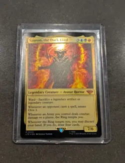 Magic: The Gathering Sauron, the Dark Lord Universes Beyond Foil Mythic 224 2023 - Image 1