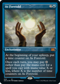 1x As Foretold - Foil Etched Light Play MTG Magic - Kid Icarus - - Image 1