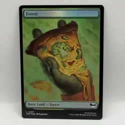 Magic the Gathering - Set of FOIL Pizza Lands - #0253 - 0257 - TMNT - NM - Image 4