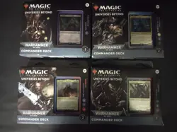 Magic: The Gathering Warhammer 40,000 Commander Decks, Set of 4 FACTORY SEALED - Image 1