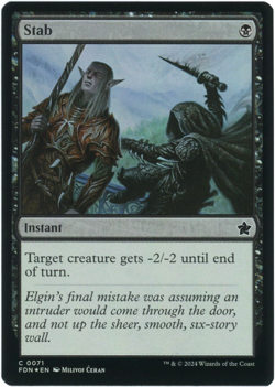Stab (Foil) - 0071 - Foundations - Magic the Gathering (MTG) - Image 1