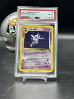 Haunter #6 Fossil Holo Pokemon PSA 8 NM-MT (CBLH) - Image 1