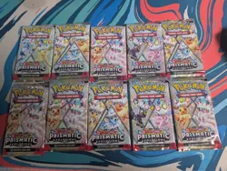 Pokemon TCG - Prismatic Evolutions Booster Packs Lot Of 10 - Image 1