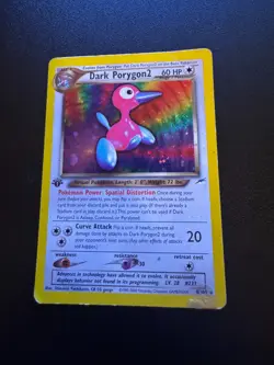 Dark Porygon2 8/105 1st Edition Holo Pokemon Card Neo Destiny WOTC Played - Image 5