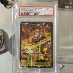 POKEMON 2016 XY RED & BLUE COLLECTION PROMO CHARIZARD XY121 EX PSA 1 - Image 1