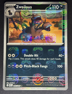 Pokemon Zweilous 066/086 Master Ball Reverse Holo NM SV: White Flare RARE - Image 1