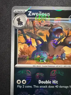Pokemon Zweilous 066/086 Master Ball Reverse Holo NM SV: White Flare RARE - Image 2