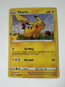 Pokemon Pikachu TCG Promo SWSH039 Holo - Image 1