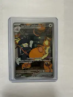 Pokemon Team Rocket's Raticate Destined Rivals Illustration Rare Holo 202/182 9… - Image 1
