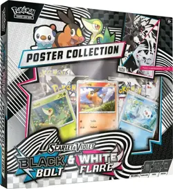 Pokemon TCG SV10.5 Black Bolt & White Flare Unova Poster Collection Box Sealed - Image 1