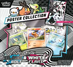 Pokemon TCG SV10.5 Black Bolt & White Flare Unova Poster Collection Box Sealed - Image 3