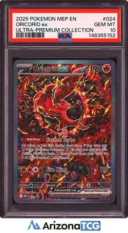 Pokemon 2025 Oricorio ex 024 Full Art Ultra-Premium Collection GEM MINT PSA 10 - Image 1