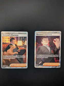 Pokemon Giovanni's Charisma 204/165 and 197/165 Scarlet & Violet 151 - Image 1