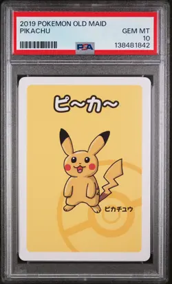 2019 POKEMON OLD MAID PIKACHU PSA 10 - Image 1