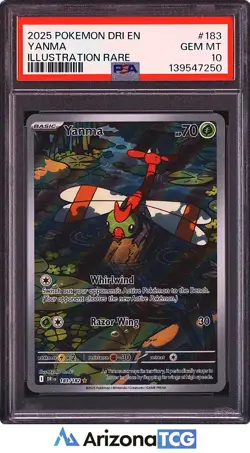 Pokemon 2025 Yanma 183/182 Illustration Rare Destined Rivals GEM MINT PSA 10 - Image 1