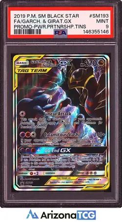 Pokemon 2019 Garchomp & Giratina GX SM193 Power Partnership Tin Promo PSA 9 - Image 1