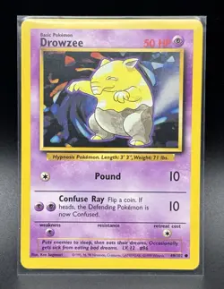 1999 Pokemon Base Set - 49/102 Drowzee Regular - NM - Image 1
