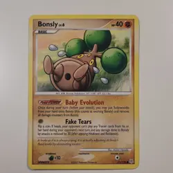 Bonsly 71/130 Diamond & Pearl Regular Pokemon TCG 2007 - Image 1