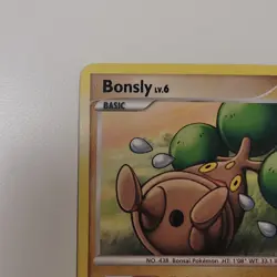 Bonsly 71/130 Diamond & Pearl Regular Pokemon TCG 2007 - Image 2