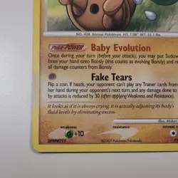 Bonsly 71/130 Diamond & Pearl Regular Pokemon TCG 2007 - Image 5
