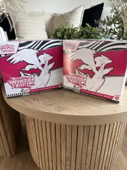 Pokemon Scarlet & Violet White Flare Elite Trainer Box Reshiram Lot of 2 Sealed - Image 1