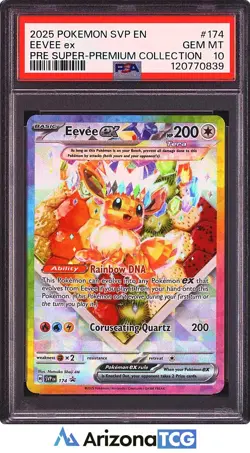 Pokemon 2025 Eevee Ex 174 Promo Super-Premium Collection GEM MINT PSA 10 - Image 1