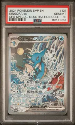 2024 POKEMON SVP EN-SV BLACK STAR PROMO #131 KINGDRA EX PSA 10 - Image 1