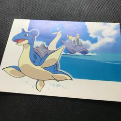 Lapras Pikachu Pokemon Postcard Japan Anime Rare Pocket monster Nintendo F/S - Image 2